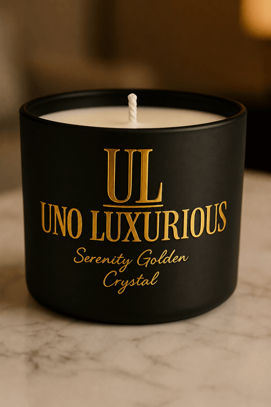 The Radiant Ritual – Serenity Golden Crystal - Uno Luxurious
