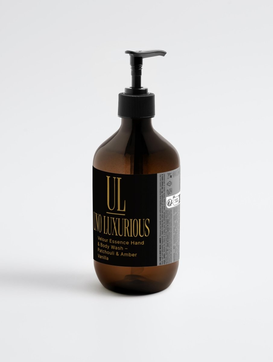 Velour Essence Hand & Body Wash – Patchouli & Amber Vanilla - UnoLuxurious body wash