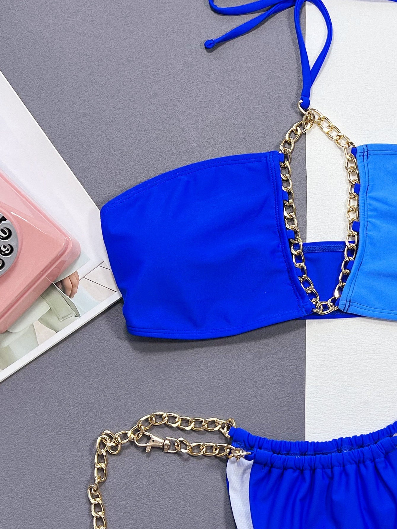 blue bikini set 