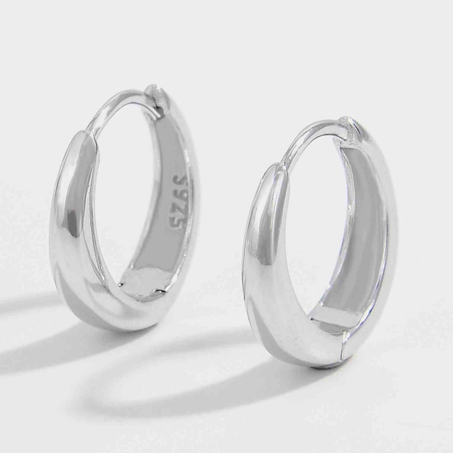 925 Sterling Silver Huggie Earrings, imported, 1-piece, 0.4 in length, 3.2 oz weight.