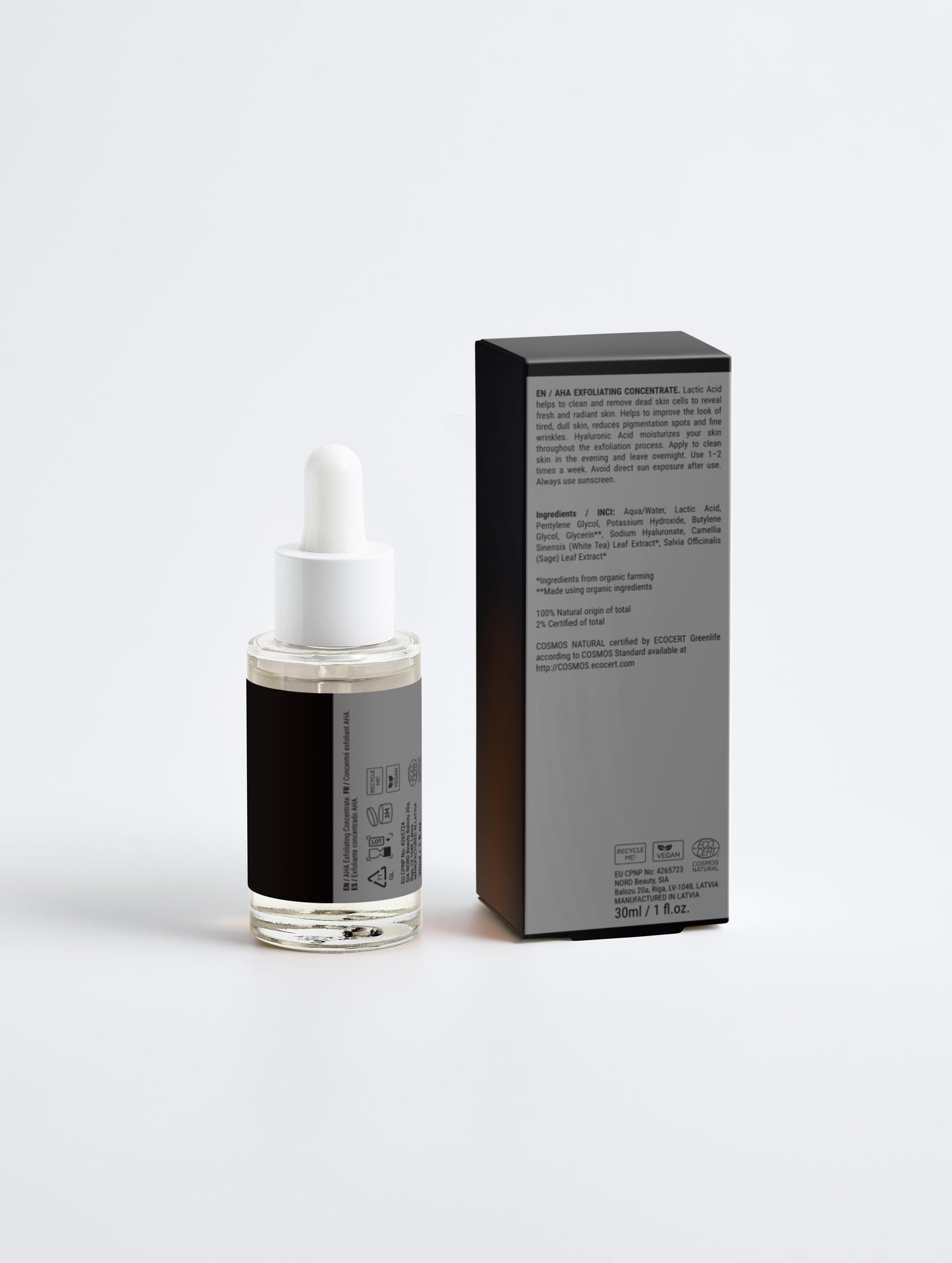 AHA Peeling Concentrate – 10% Lactic Acid + 1% Hyaluronic Acid