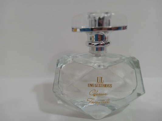 Elegant Classic Fairytale perfume bottle with clear faceted design.
