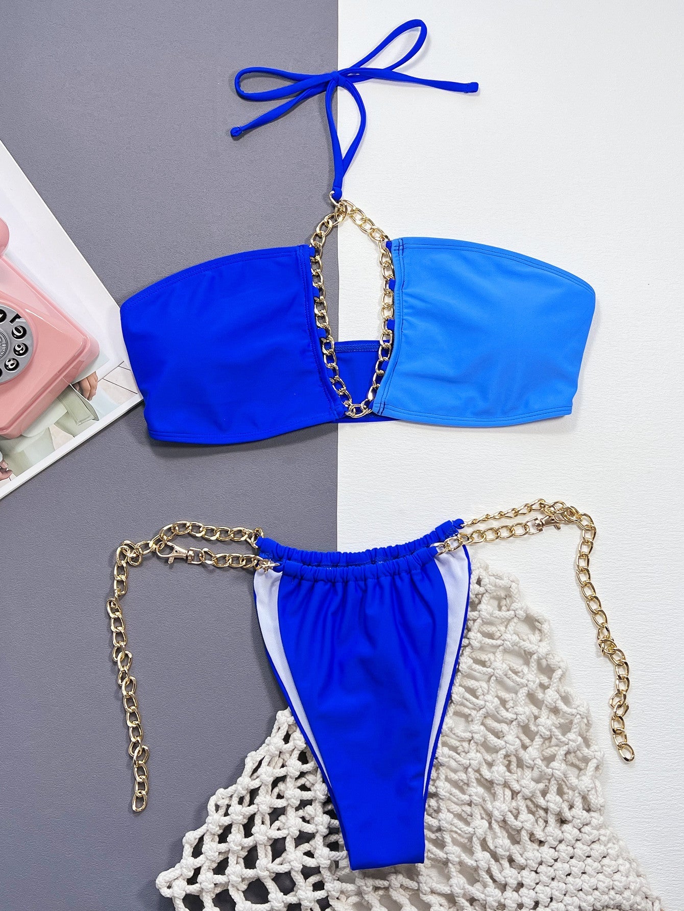 chain detail halter