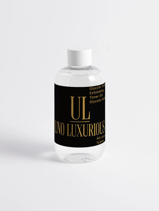 Glycolic Acid Exfoliating Toner – 5% Glycolic Acid - UnoLuxurious Glycolic Acid Exfoliating Toner – 5% Glycolic Acid
