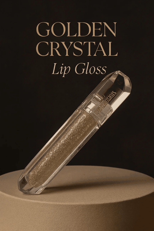 Golden Crystal Lip Gloss - UnoLuxurious