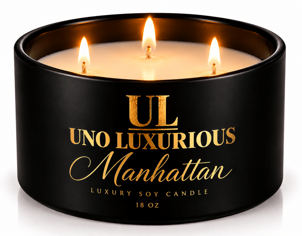 Manhattan – Luxury Soy Wax Candle - Uno Luxuriouscandles