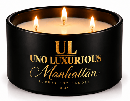 Manhattan – Luxury Soy Wax Candle - Uno Luxuriouscandles