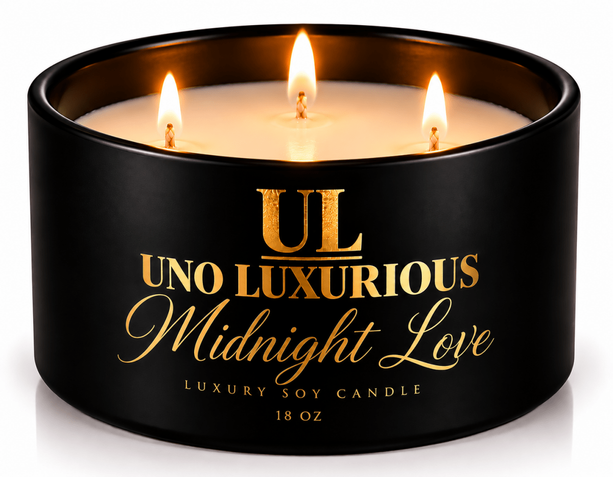 Midnight Love – Luxury Soy Wax Candle - Uno Luxuriouscandles
