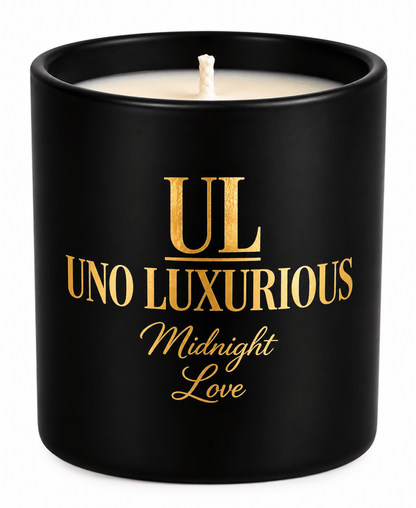 Midnight Love – Luxury Soy Wax Candle - Uno Luxuriouscandles