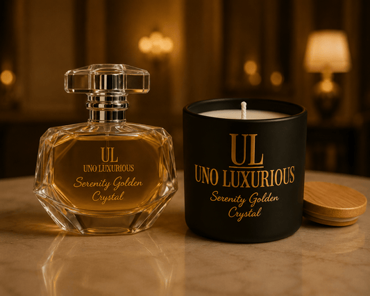 The Radiant Ritual – Serenity Golden Crystal - Uno Luxurious