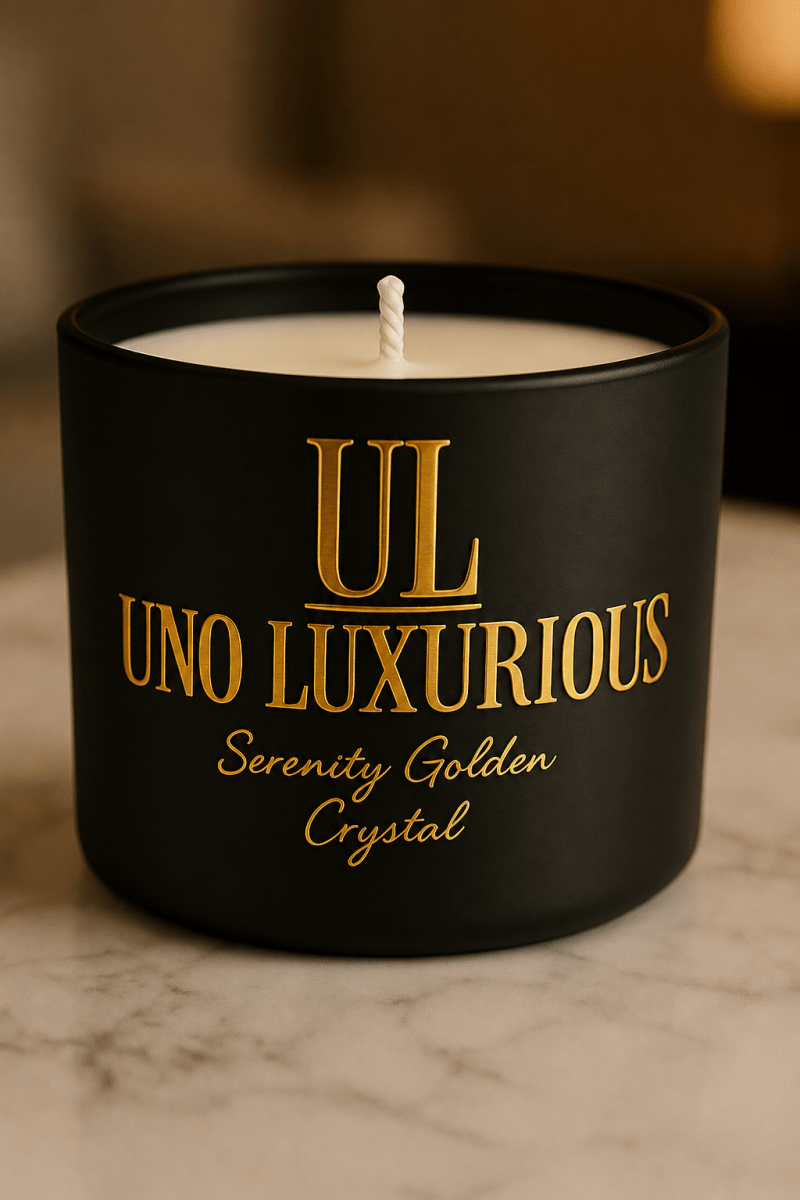 The Radiant Ritual – Serenity Golden Crystal - Uno Luxurious