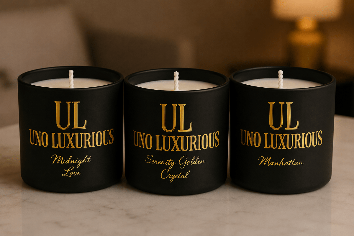 The Signature Trio Collection – 3 x 4oz Candles - Uno Luxurious