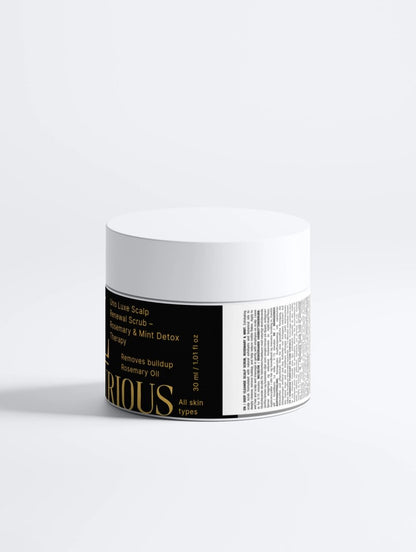 Uno Luxe Scalp Renewal Scrub – Rosemary & Mint Detox Therapy - UnoLuxurious Scalp Renewal Scrub – Rosemary & Mint Detox Therapy
