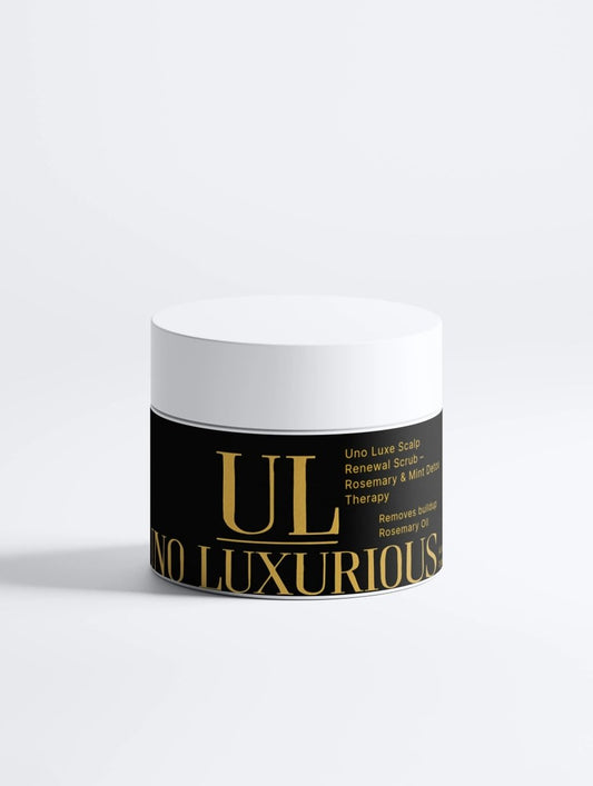 Uno Luxe Scalp Renewal Scrub – Rosemary & Mint Detox Therapy - UnoLuxurious Scalp Renewal Scrub – Rosemary & Mint Detox Therapy