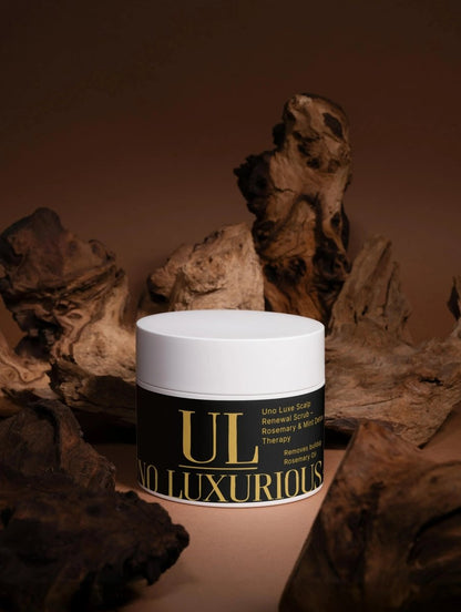 Uno Luxe Scalp Renewal Scrub – Rosemary & Mint Detox Therapy - UnoLuxurious Scalp Renewal Scrub – Rosemary & Mint Detox Therapy